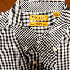 3XT Black Ghingam Gold Label Long Sleeve Shirt